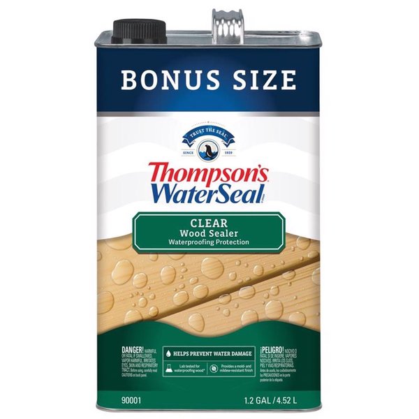 Thompsons WaterSeal Clear Wood Sealer Clear Oil-Based Wood Sealant 1.2 gal TH.090001-03